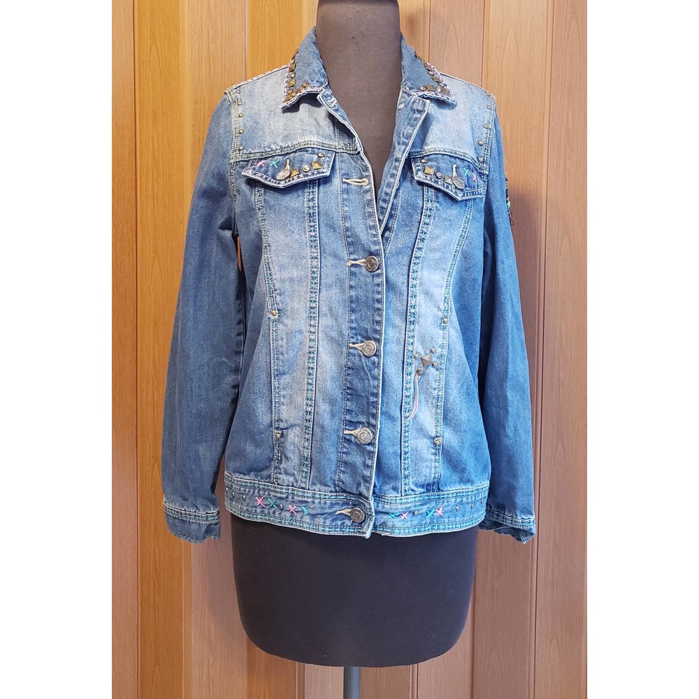 Delila size medium blue denim jacket